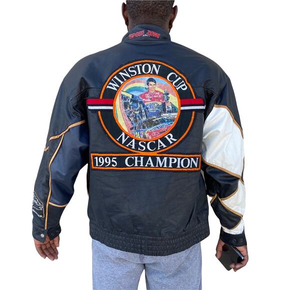 Vintage 1995 NASCAR Jeff Gordon Winston Cup leather jacket - Picture 3 of 4